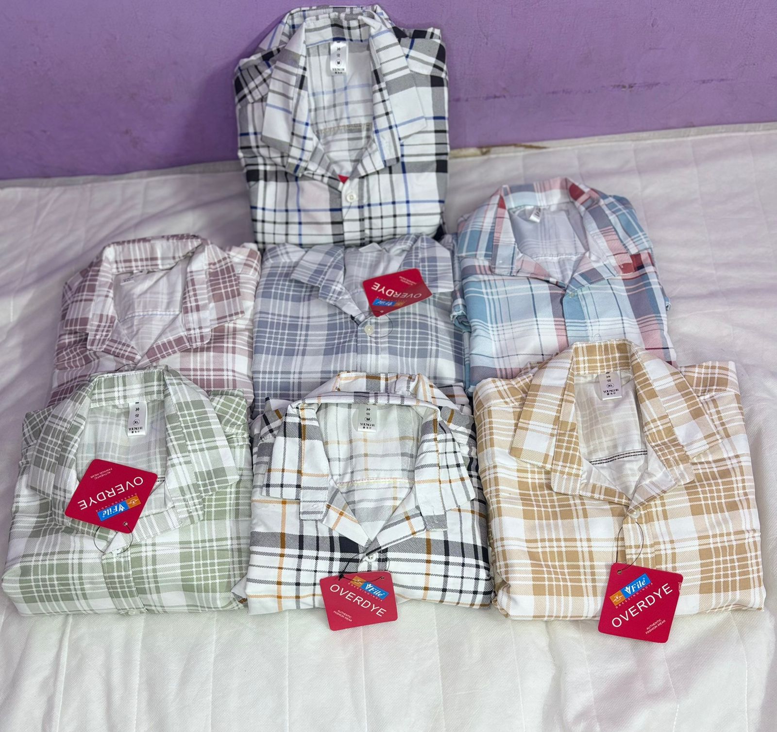 Textured Check Shirts
