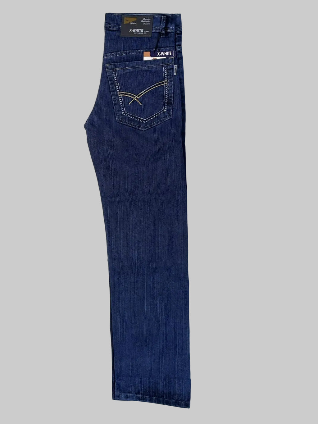 Blue Denim Straight Fit Party And Casual Wear Jeans